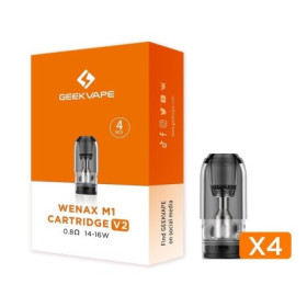Geekvape - Wenax M1/M2 "V2" POD DI RICAMBIO 2ml - 4 PEZZI