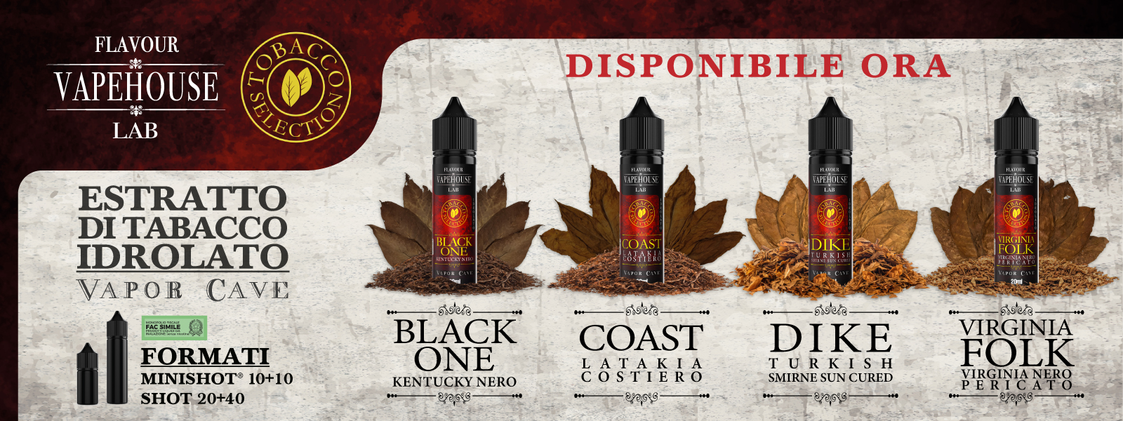 Vapehouse Lab - Tobacco Selection